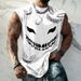 Men's Clothing Sleeveless Daily Tops Vest Fashion Sports Wish Printing Top_viptrois.com