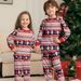 Christmas family dress Snowman Deer Christmas family dress printed home dress pajamas set_viptrois.com