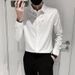 New Personalized Sequined Glittering Long-sleeved Shirt, Men's Mid-sleeved Black Shirt_viptrois.com