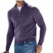 2026 New Fall Long-Sleeved V-Neck Woolen Button-Up Men's Casual Shirt Polo Shirt_viptrois.com