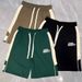 Men's Clothing Men's Style Minimalist Shorts Versatile Summer Casual Cropped Pants Trendy Retro Elastic Waist Straight Leg Cargo_viptrois.com