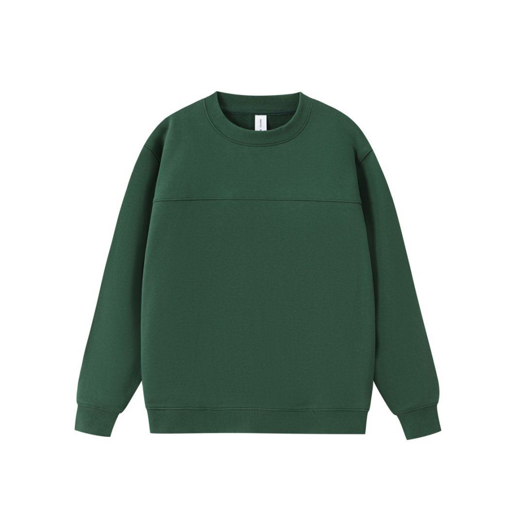 Streetwear Heavyweight Crewneck Sweatshirt – 380GSM Minimalist Unisex Pullover (S-3XL, 8 Colors)_viptrois.com