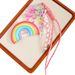 MIU Series Leather Cotton Filled Rainbow Pendant Love Balloon Dog Braided Rope Extremely Complex Bag Pendant Keychain High End_viptrois.com