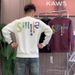 Loom Loom 2024 Autumn Winter Trendy Brand European American Style Letter Smile Versatile Fashionable Handsome Long Sleeve Crew_viptrois.com