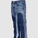 Men's Clothing Men's Denim Overalls Fashion Overalls Hot Style Elastic Patch Denim Layered Flared Pants_viptrois.com