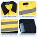 Men's Clothing Pure Cotton Jumpsuit Reflective Suit Labor Protection Clothing Reflective Strip Crew Work Wear_viptrois.com