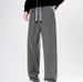 Men's Clothing Autumn And Winter, Slim Fit, Flattering Straight Leg, Versatile, Sporty, Sweatpants, Loose Fit, Wrinkle Resistant, Wide Leg Trousers_viptrois.com