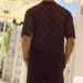 Men's Clothing Summer Cool Shirt Men's Casual Knitted Sweater Hollow Breathable Short Sleeved Lapel Fashion Men_viptrois.com