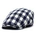 British Style Plaid Fashion Beret Men's Baseball Women's Forward Cap Casual Hat_viptrois.com