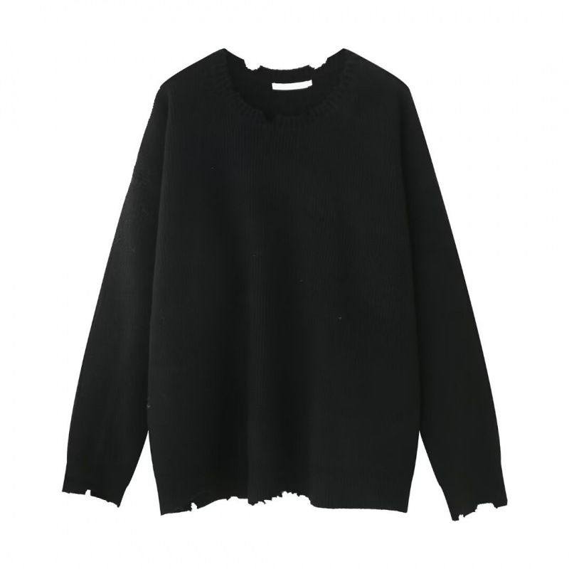 Sweater Men's Autumn And Winter Loose Fitting Inner Knit Sweater_viptrois.com