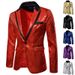 Men's Sequin Performance Dress, Nightclub, Men's Suit, Host, Emcee, Cinema Jacket, Suit XZ58_viptrois.com