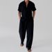 Men's Clothing New Men's Casual Fashion Suits Lapel Button Shirt Loose Trousers Men's Clothing_viptrois.com
