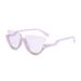 Two Circles Diamond Studded Half Frame Sunglasses - Women's Luxury Fashion Sunglasses (Model T1011)_viptrois.com