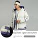 Color Block Windproof Hooded Padded Coat - Thickened Warm Loose Fit Parka For Outdoor Sports & Casual Streetwear_viptrois.com