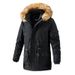 Autumn And Winter European And American Long Washed Jackets For Men With Fleece Casual Wear And Outerwear_viptrois.com