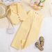 Kid's Clothing Summer Hot Sale Four Color Sleeveless Cardigan Top Solid Color Suit Trousers Girls Two Piece Suit_viptrois.com
