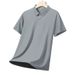 Men's High Quality Ice Silk Seamless Polo Shirt Solid Color Turn Down Collar Short Sleeve Business Casual Summer T-Shirt_viptrois.com
