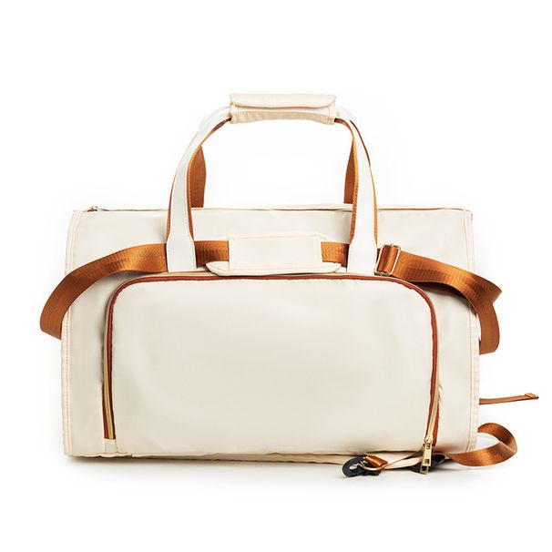 travel suit bag convertible clothing bag wear-resistant foldable storage hanging clothes bag can be cross-body and can be turned_viptrois.com