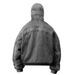 Men's Clothing New Drop Shoulder Retro Hooded Sweatshirt Full Face Long Zipper With Eyelet Hooded Long Sleeves_viptrois.com