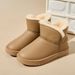 Cotton shoes women's winter new thick plus cotton warm pu snow boots plus velvet women's boots_viptrois.com