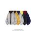 Heavyweight Hooded Zip-Up Sweatshirt – Oversized Vintage Streetwear Jacket For Men & Women (Stone Grey/Charcoal/Navy/White-Yellow, 55% Cotton Blend,)_viptrois.com