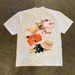 New High Street Style Summer Cotton T-Shirt Short Loose Fit Versatile Crew Neck Printed Tee Ins Half Sleeve Top_viptrois.com