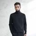 Men's Slim Fit High Neck Sweater - Warm Winter Knit Pullover With Breathable Stretch Fabric, Classic Ribbed Hem_viptrois.com