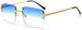 Rimless Gradient Sunglasses For Women Retro Square Parasols Men Girls Frameless Fashion Glasses_viptrois.com