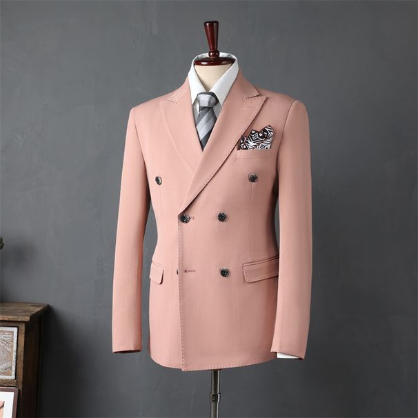 Men's Clothing slim three piece suits professional business trend suits wedding dresses groomsmen formal suits_viptrois.com