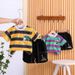 Boys' Short Sleeved 2025 New Baby Striped Shirt Children's Summer Two Piece Set_viptrois.com