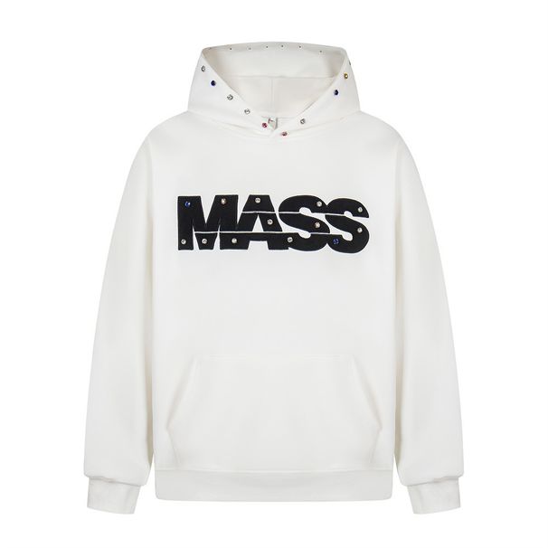 High Street Design Colorful Diamond Letter Embroidery Loose Hoodie Men's Vibe Trendy Fashion Autumn Winter Pullover_viptrois.com