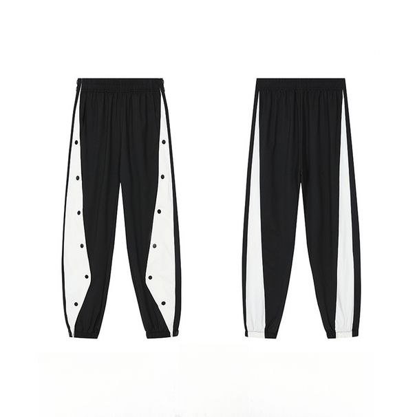 American-style High Street Basketball Snap-button Pants Men, Fully Unfastenable For Quick Removal, Children's Sports_viptrois.com