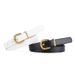Popular Bamboo Alloy Needle Button PU Long Shirt Dresses with Personalized Trendy Women's Belt_viptrois.com