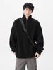 Autumn Half Zipper Sweater Trendy Brand Loose Knitted Sweater Hoodie Men's Coat_viptrois.com