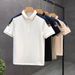 Men's Clothing Summer New Solid Color Polo Shirt Men's Literary Fashion Short Sleeve Youth Popular Short Sleeve Casual Versatile T Shirt_viptrois.com