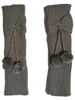 New autumn and winter children's adult butterfly tie ball socks, knitted woolen warm boots, stacked leg protectors_viptrois.com