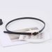 Women's Non-porous Suit, Thin Belt, Versatile Knotted Decorative Belt, Fashionable Black With Dress, Sweater Waist_viptrois.com