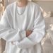 Men's Long Sleeve Jacquard Texture T-Shirt Loose Fit Casual Pullover For Spring & Autumn_viptrois.com