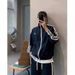 Men's Hong Kong Style Drop Shoulder Hoodie & Jogger Set – Oversized Streetwear Loungewear (Black/Navy/Brown, M-3XL)_viptrois.com