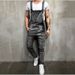 Man's clothing Men's denim suspenders Jeans pants rompers for men_viptrois.com