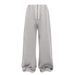 Men's Clothing Heavyweight Men's Trousers Fried Snowflake Splicing Frayed Edge Washed And Distressed Men's Trousers_viptrois.com