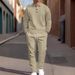 "Men's Textured Knit Sweater & Casual Jogger Set - European Minimalist Autumn Style (S-3XL)"_viptrois.com