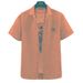 CT 2025 Summer Men's Vertical Striped Shirt Short Sleeve Square Collar Thin Slim Fit Business Gentleman_viptrois.com