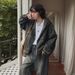 Men's Clothing Autumn Retro Distressed Denim Suit Men's Loose Hooded Jacket Korean Style Trendy Straight Jeans_viptrois.com