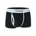 Pulse Men's Boxer Briefs Ribbed Cotton Simple White European Pure Large Size Underwear Cross-Border High Elasticity In Stock_viptrois.com