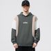 2025 New Contrasting Color Design Fashionable Versatile Sweater Men's Drape Color Matching Hooded Pullover Plus Size Sweater Men's Clothing_viptrois.com