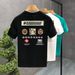 Men's Clothing Personalized Printed Short Sleeved T Shirt Handsome Slim Fit Shirt_viptrois.com