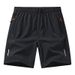 Men's Summer Ice Silk Quick Dry Basketball Sports Pants European Size Five Point Loose Training Shorts For Casual Wear_viptrois.com