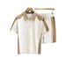 Men's Clothing Sportswear Suit Men Summer Short Sleeved T Shirt Basketball Jersey Casual Shorts Two Piece_viptrois.com
