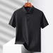 Men's Clothing Men's Seamless Nylon Ice Silk Shirt Short Sleeved Casual Daily Sportswear Summer Fashion Top_viptrois.com